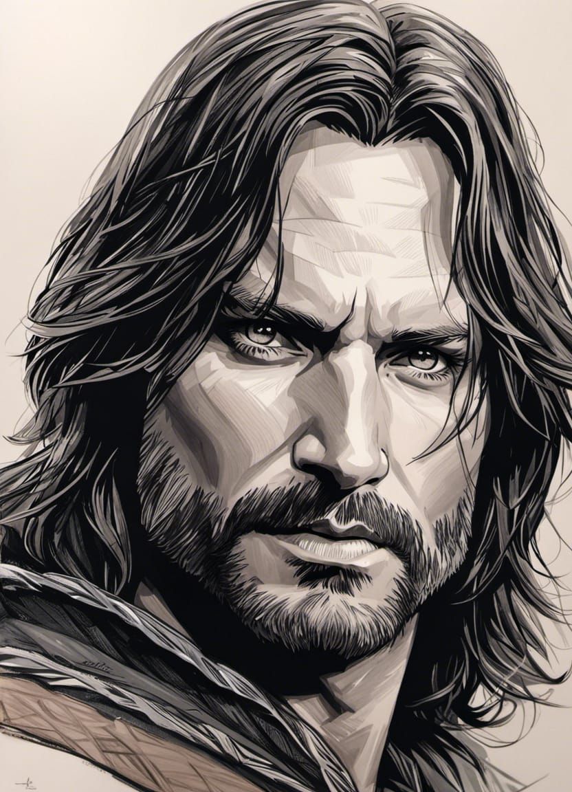 Aragorn sketches by Manweri on DeviantArt